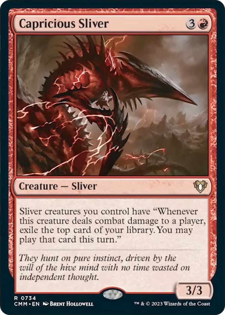 Capricious Sliver [Commander Masters] | PLUS EV GAMES 