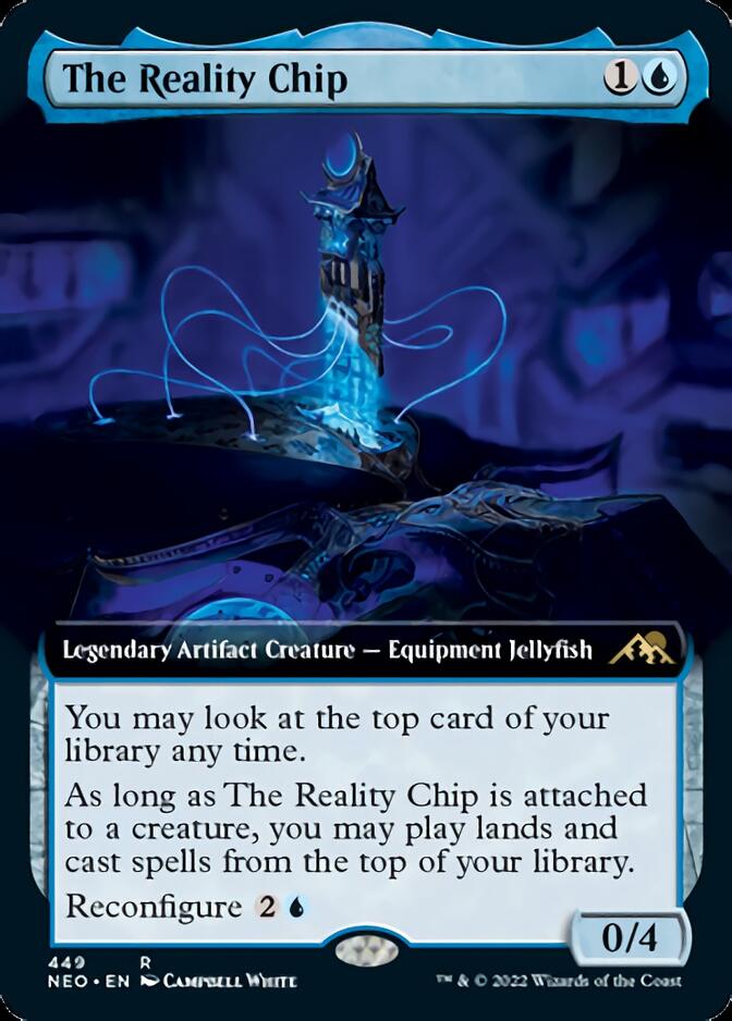 The Reality Chip (Extended Art) [Kamigawa: Neon Dynasty] | PLUS EV GAMES 