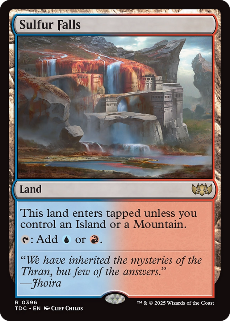 Sulfur Falls [Tarkir: Dragonstorm Commander] | PLUS EV GAMES 