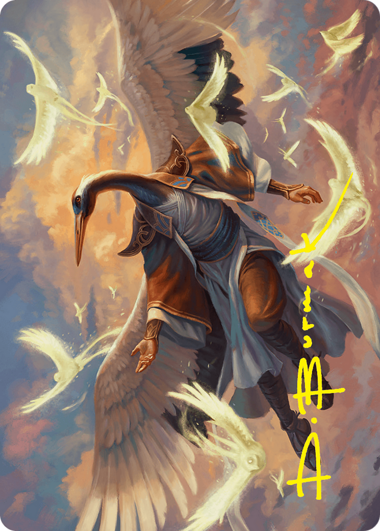 Kykar, Zephyr Awakener Art Card (16/54) (Gold-Stamped Signature) [Foundations Art Series] | PLUS EV GAMES 