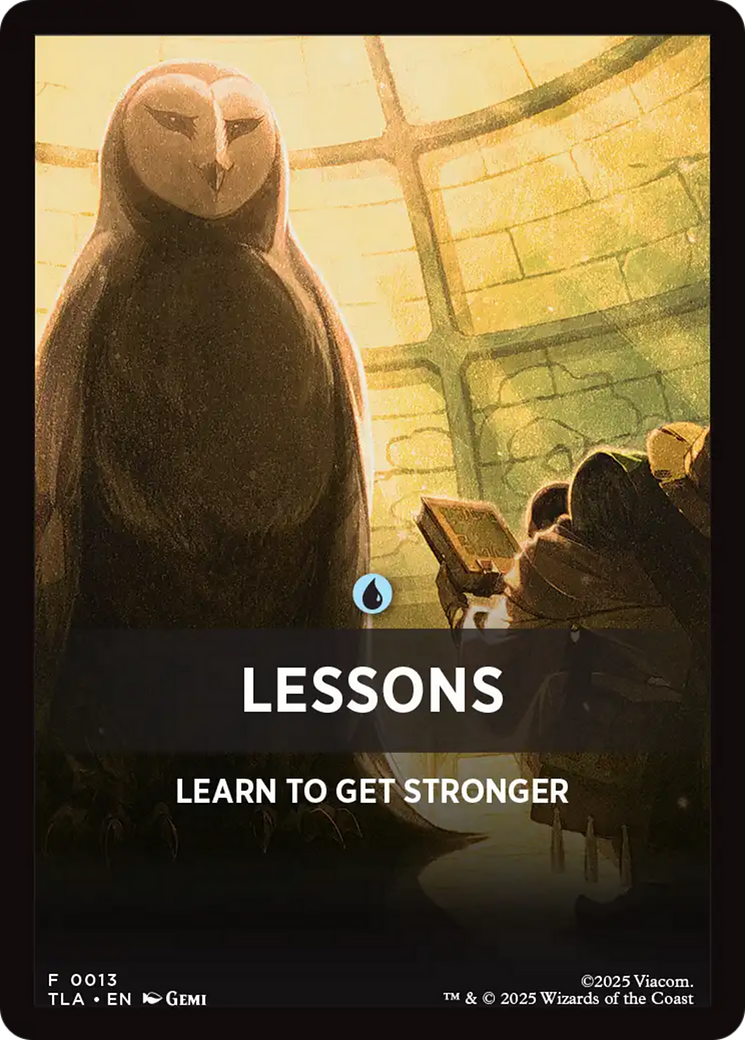 Lessons Theme Card [Avatar: The Last Airbender Tokens] | PLUS EV GAMES 