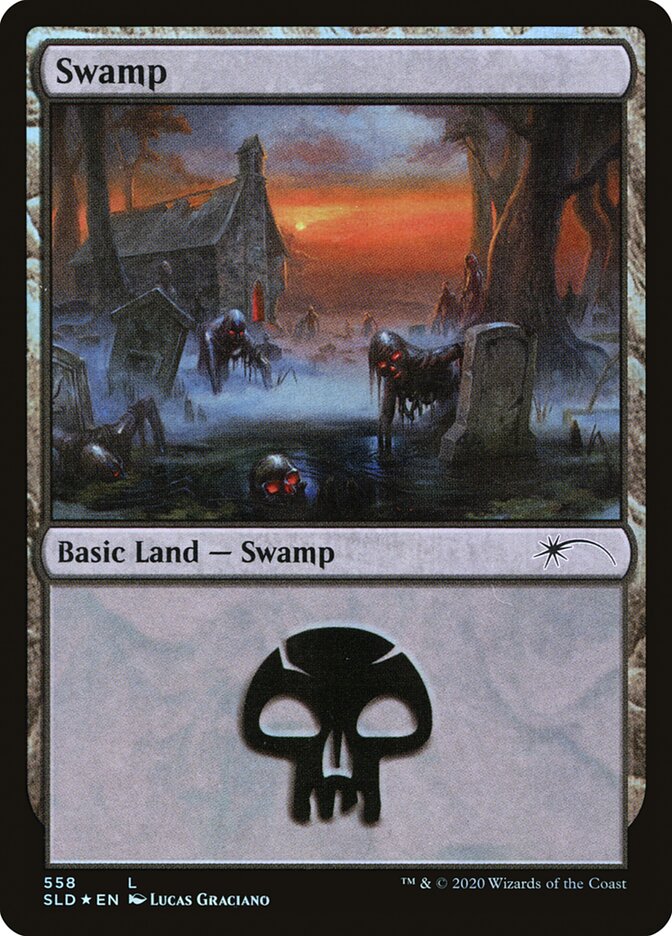 Swamp (Reanimated) (558) [Secret Lair Drop Promos] | PLUS EV GAMES 