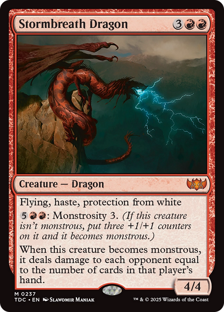 Stormbreath Dragon [Tarkir: Dragonstorm Commander] | PLUS EV GAMES 