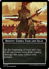 Bounty: Gorra Tash and Silas // Bounty Rules Double-Sided Token [Outlaws of Thunder Junction Commander Tokens] | PLUS EV GAMES 