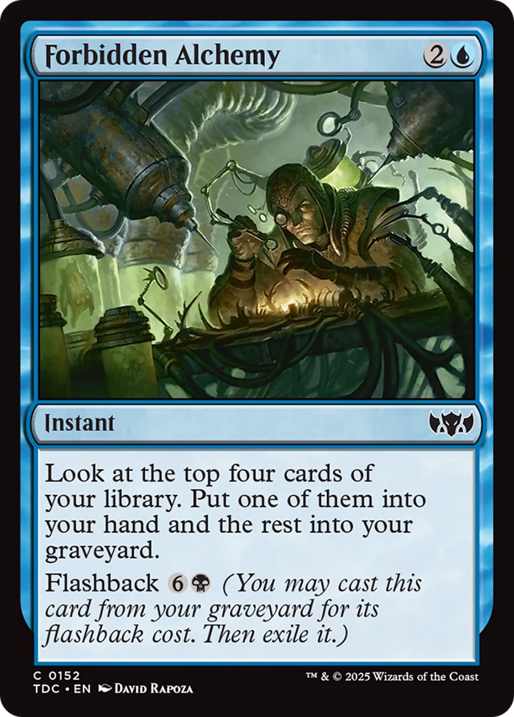 Forbidden Alchemy [Tarkir: Dragonstorm Commander] | PLUS EV GAMES 