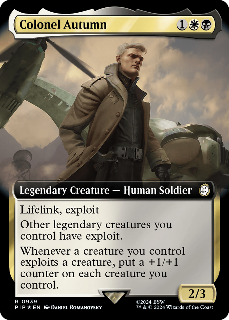 Colonel Autumn (Extended Art) (Surge Foil) [Fallout] | PLUS EV GAMES 