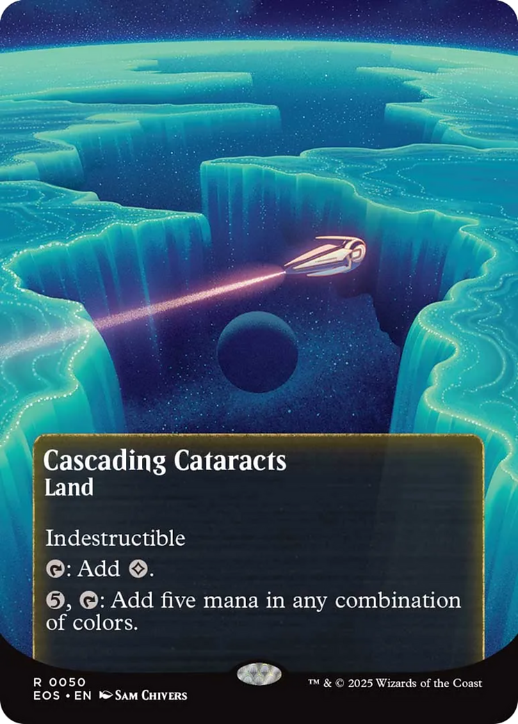 Cascading Cataracts (0050) (Borderless) [Edge of Eternities: Stellar Sights] | PLUS EV GAMES 