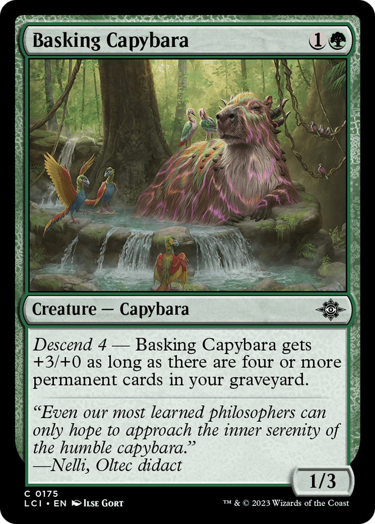 Basking Capybara [The Lost Caverns of Ixalan] | PLUS EV GAMES 