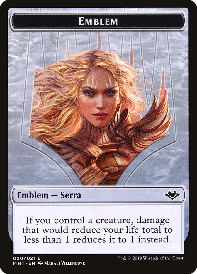 Elemental (008) // Serra the Benevolent Emblem (020) Double-Sided Token [Modern Horizons Tokens] | PLUS EV GAMES 
