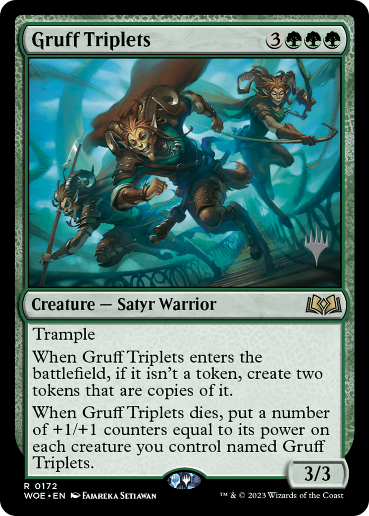 Gruff Triplets (Promo Pack) [Wilds of Eldraine Promos] | PLUS EV GAMES 