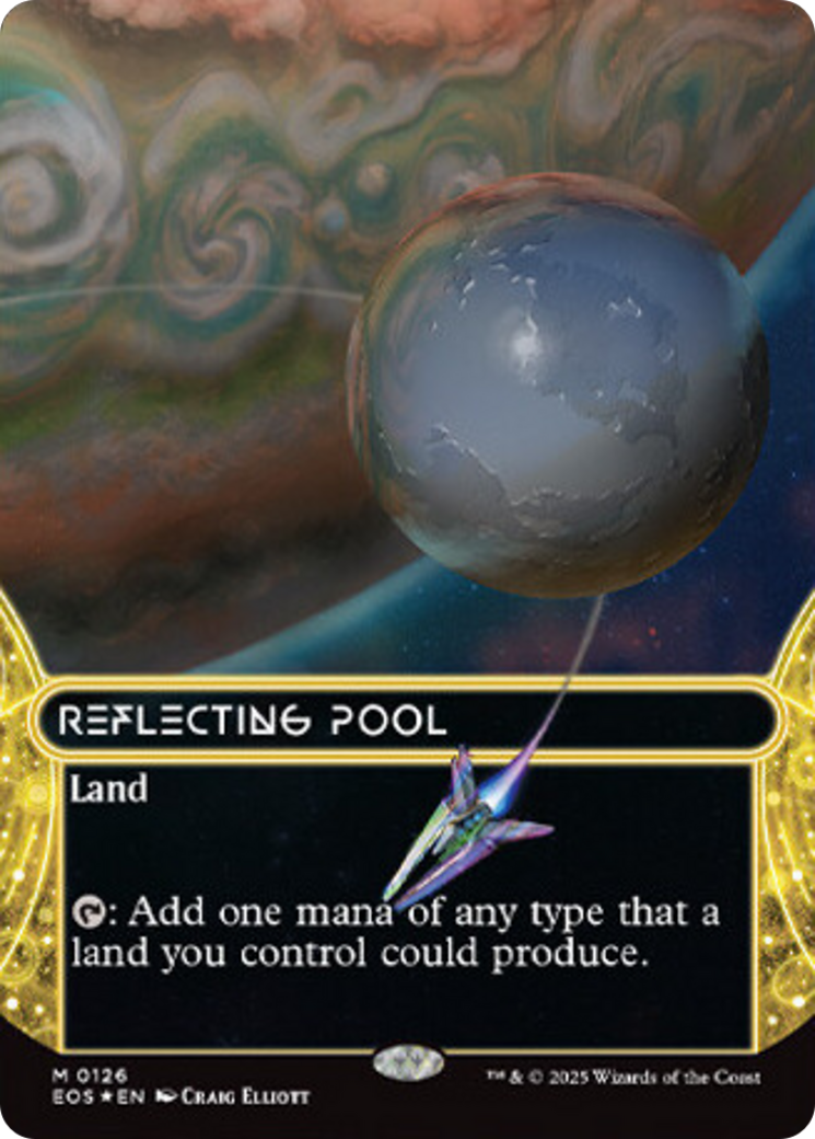 Reflecting Pool (0126) (Borderless) (Galaxy Foil) [Edge of Eternities: Stellar Sights] | PLUS EV GAMES 