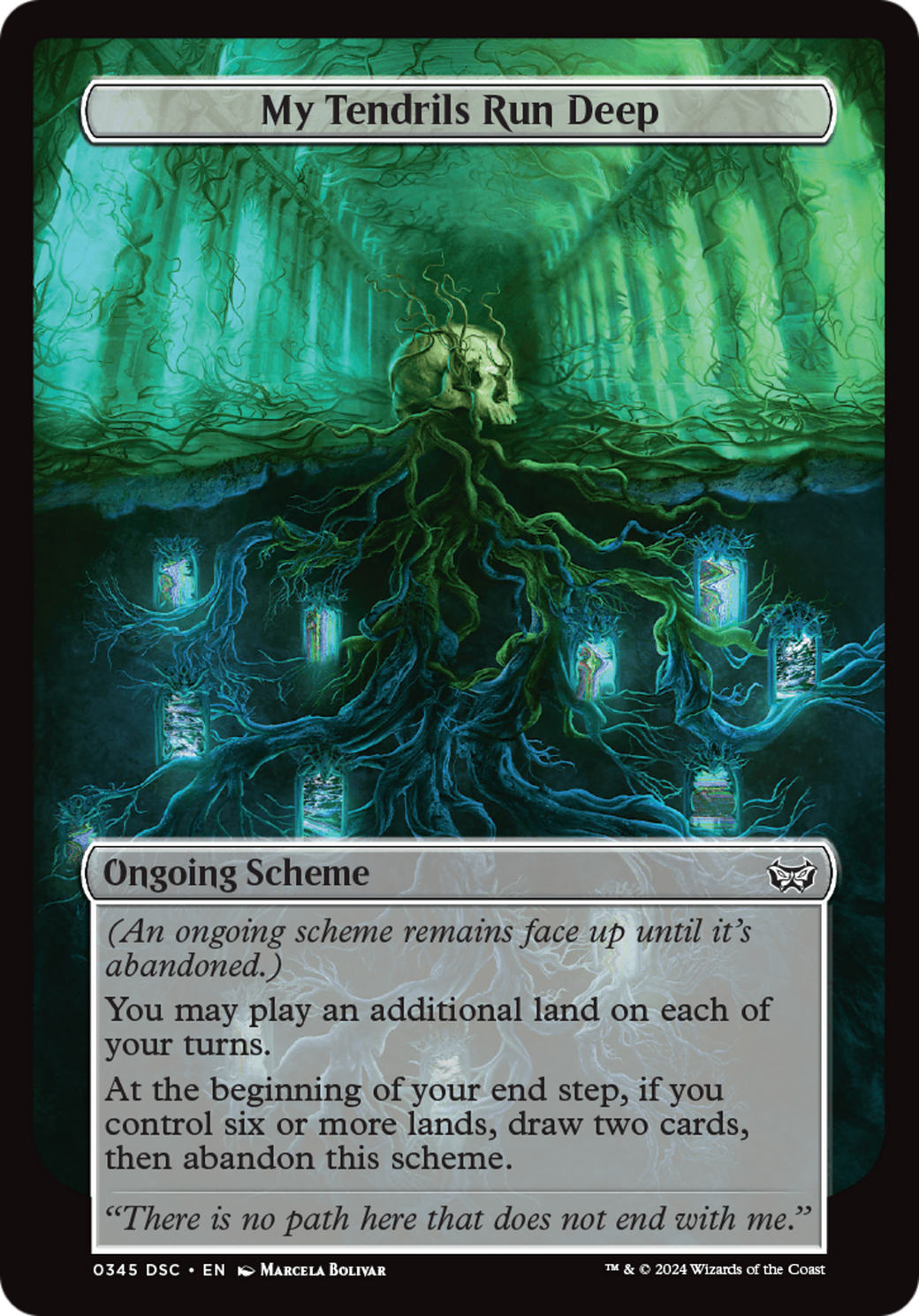 My Tendrils Run Deep (Full Art) [Duskmourn: House of Horror Commander] | PLUS EV GAMES 