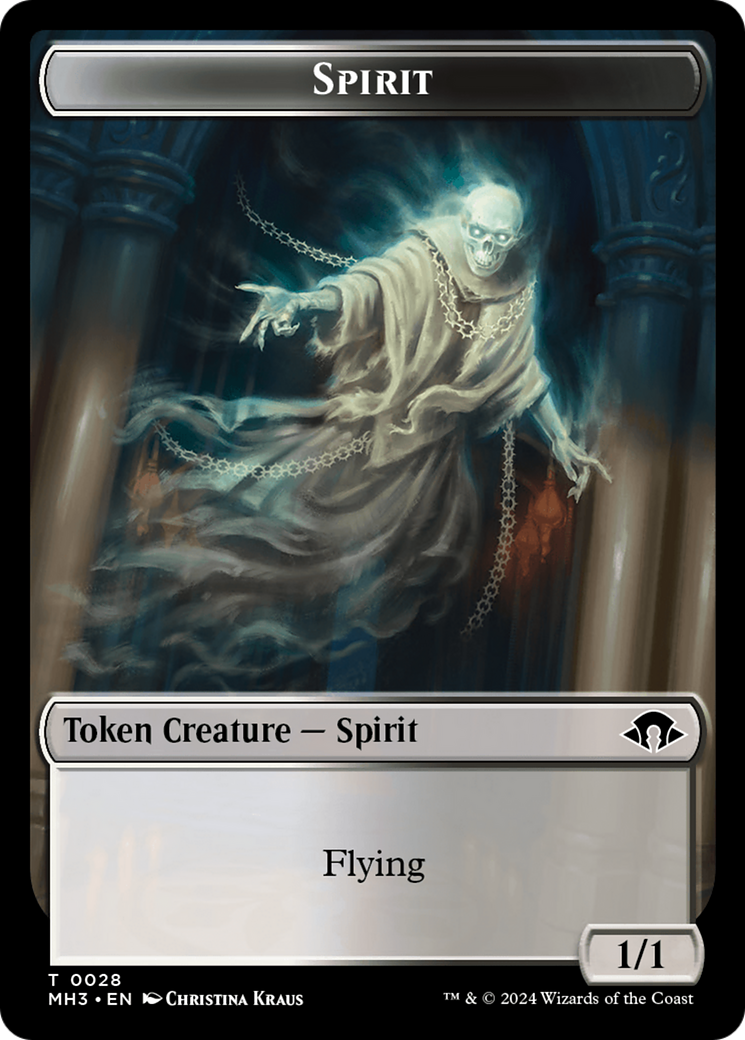 Phyrexian Germ // Spirit (0028) Double-Sided Token [Modern Horizons 3 Tokens] | PLUS EV GAMES 