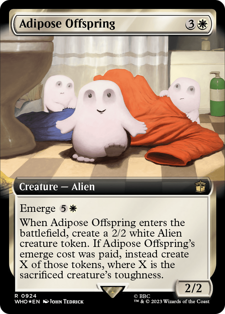 Adipose Offspring (Extended Art) (Surge Foil) [Doctor Who] | PLUS EV GAMES 