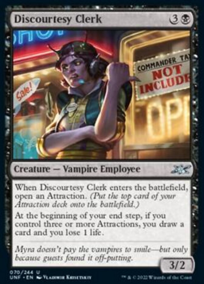 Discourtesy Clerk [Unfinity] | PLUS EV GAMES 