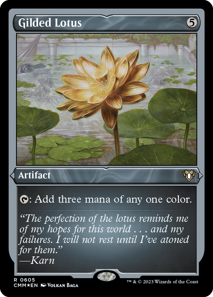 Gilded Lotus (Foil Etched) [Commander Masters] | PLUS EV GAMES 