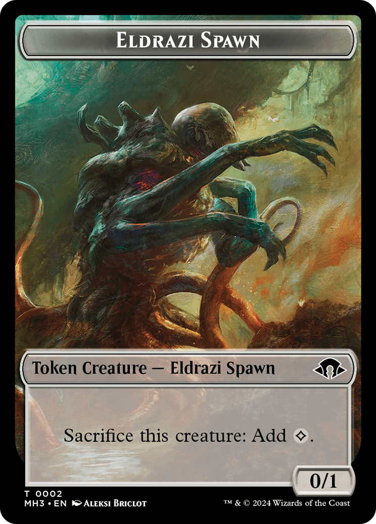 Eldrazi Spawn // Plant Double-Sided Token [Modern Horizons 3 Tokens] | PLUS EV GAMES 