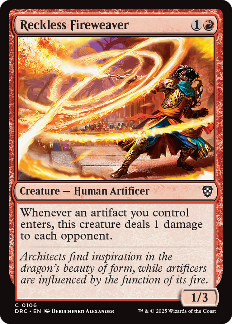 Reckless Fireweaver [Aetherdrift Commander] | PLUS EV GAMES 