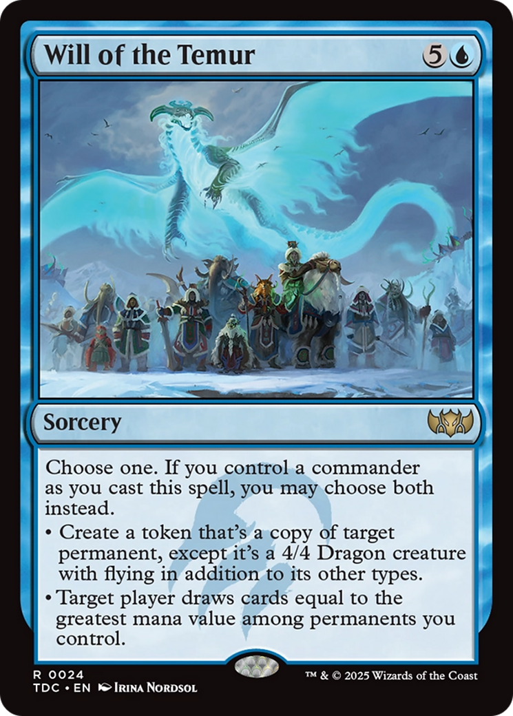 Will of the Temur [Tarkir: Dragonstorm Commander] | PLUS EV GAMES 