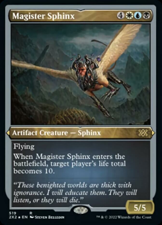 Magister Sphinx (Foil Etched) [Double Masters 2022] | PLUS EV GAMES 