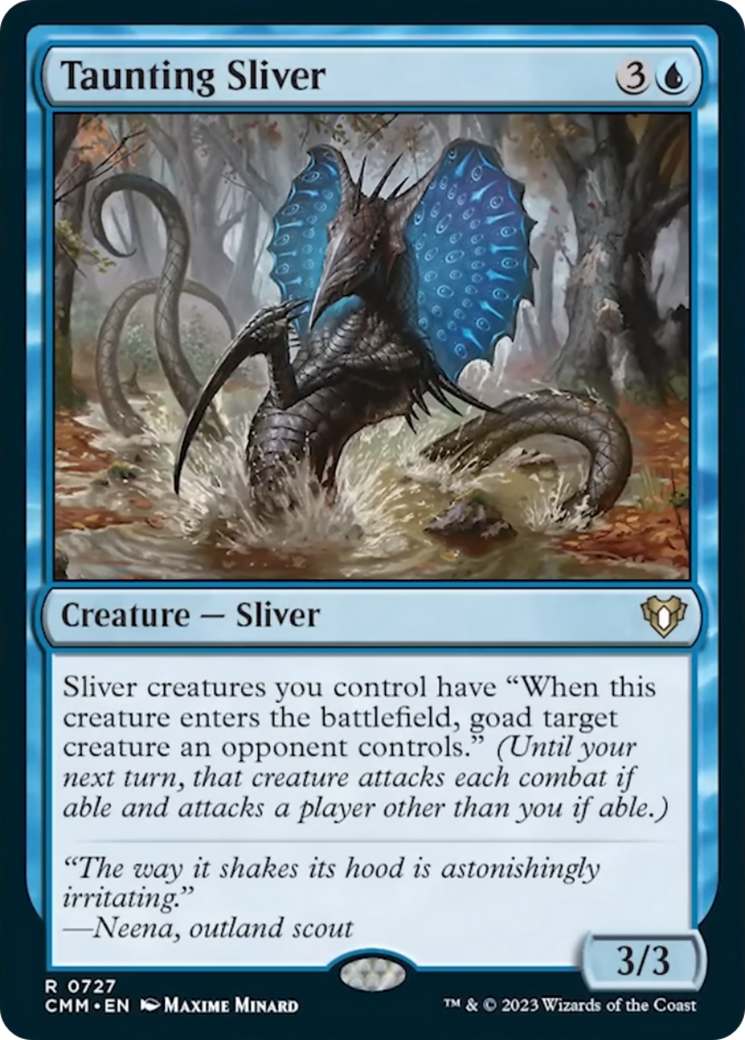 Taunting Sliver [Commander Masters] | PLUS EV GAMES 