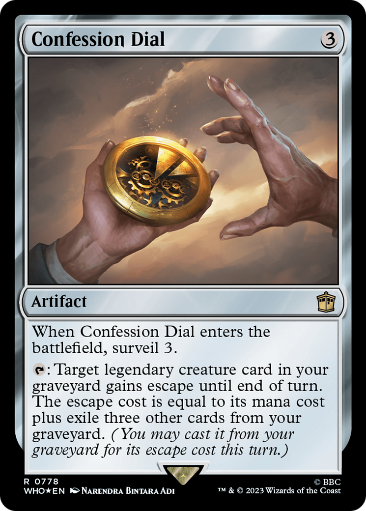 Confession Dial (Surge Foil) [Doctor Who] | PLUS EV GAMES 