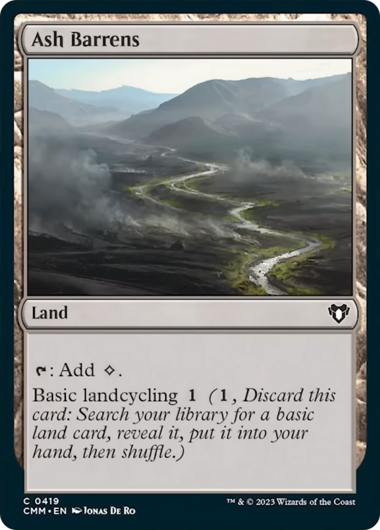 Ash Barrens [Commander Masters] | PLUS EV GAMES 