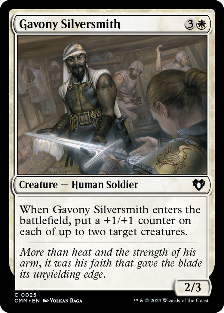 Gavony Silversmith [Commander Masters] | PLUS EV GAMES 