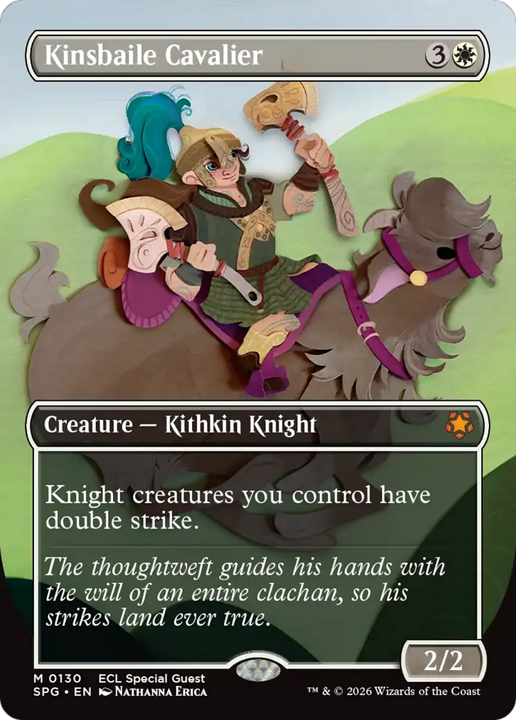 Kinsbaile Cavalier (Borderless) [Lorwyn Eclipsed Special Guests] | PLUS EV GAMES 