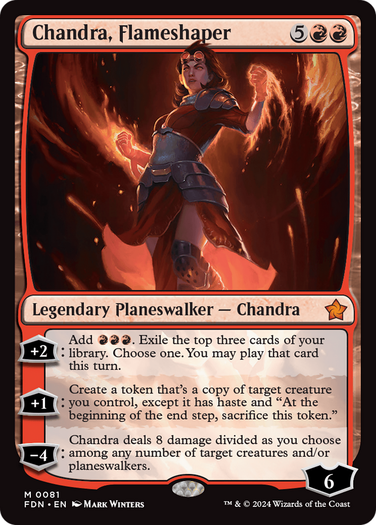 Chandra, Flameshaper [Foundations] | PLUS EV GAMES 