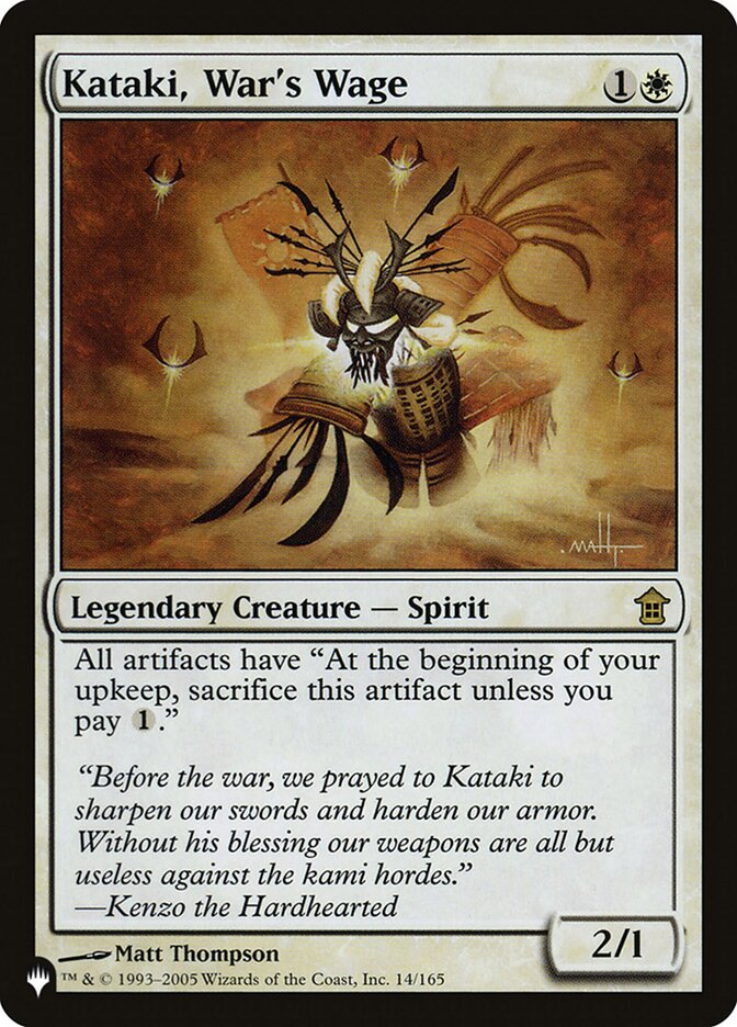 Kataki, War's Wage [The List] | PLUS EV GAMES 