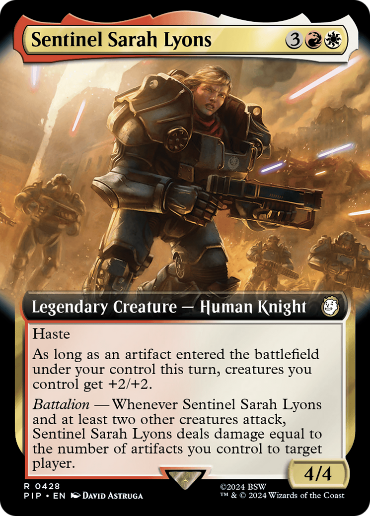 Sentinel Sarah Lyons (Extended Art) [Fallout] | PLUS EV GAMES 