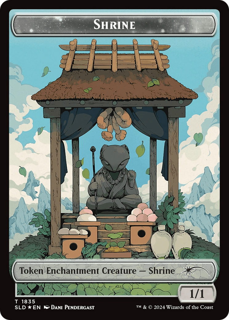 Shrine Token (Rainbow Foil) [Secret Lair: From Cute to Brute Tokens] | PLUS EV GAMES 