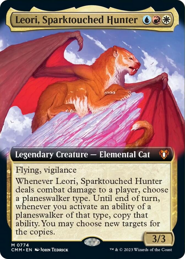 Leori, Sparktouched Hunter (Extended Art) [Commander Masters] | PLUS EV GAMES 