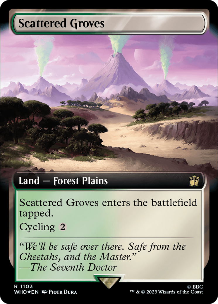 Scattered Groves (Extended Art) (Surge Foil) [Doctor Who] | PLUS EV GAMES 