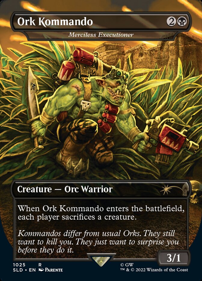 Ork Kommando - Merciless Executioner (Borderless) [Secret Lair Drop Series] | PLUS EV GAMES 