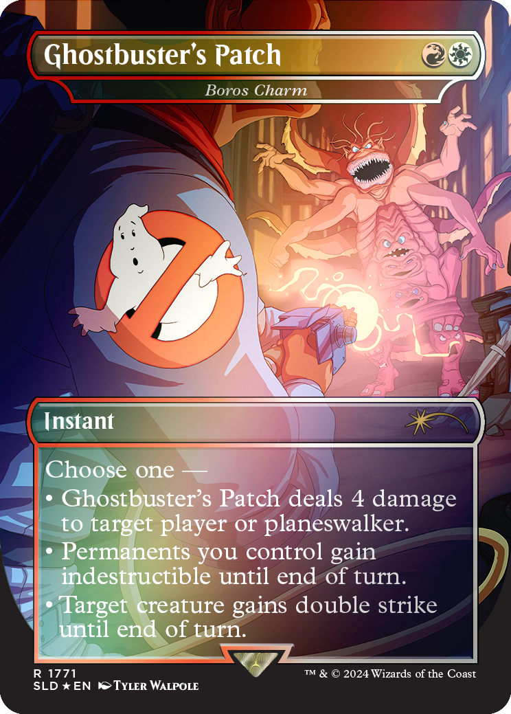 Ghostbuster's Patch - Boros Charm (Rainbow Foil) [Secret Lair Drop Series] | PLUS EV GAMES 