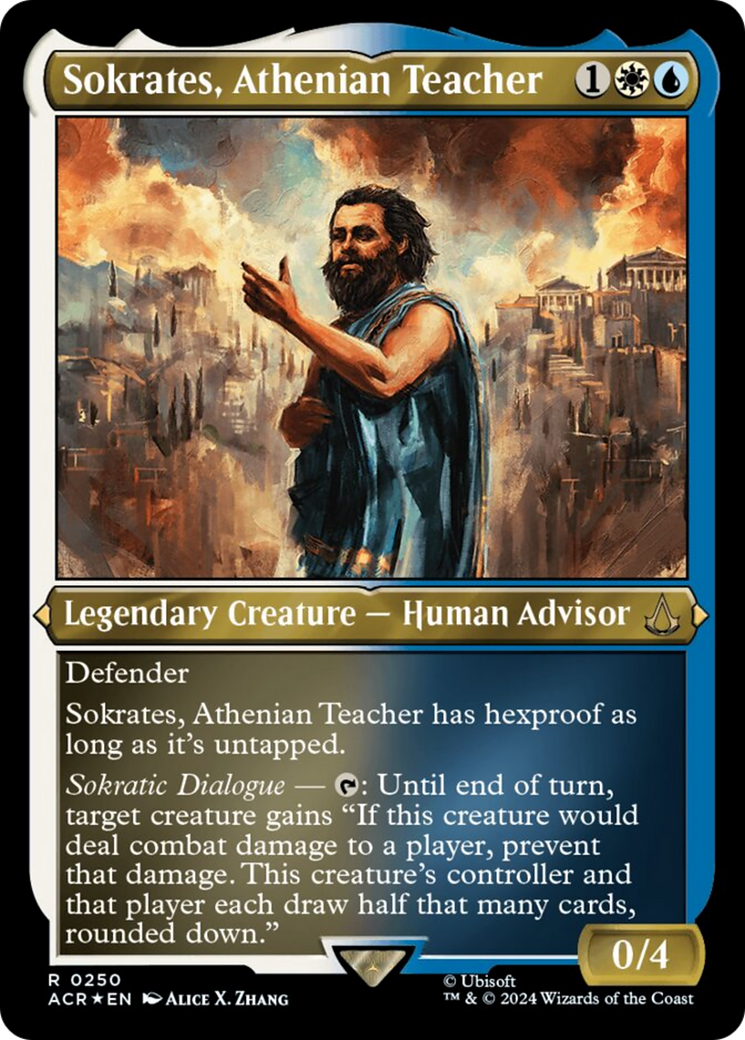 Sokrates, Athenian Teacher (Foil Etched) [Assassin's Creed] | PLUS EV GAMES 