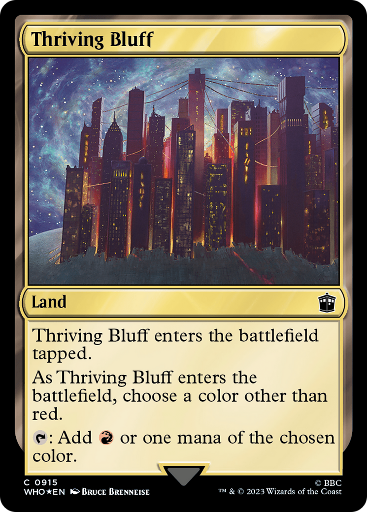 Thriving Bluff (Surge Foil) [Doctor Who] | PLUS EV GAMES 