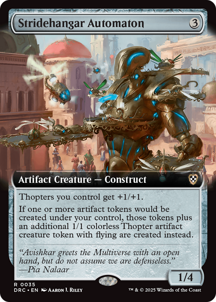 Stridehangar Automaton (Extended Art) [Aetherdrift Commander] | PLUS EV GAMES 