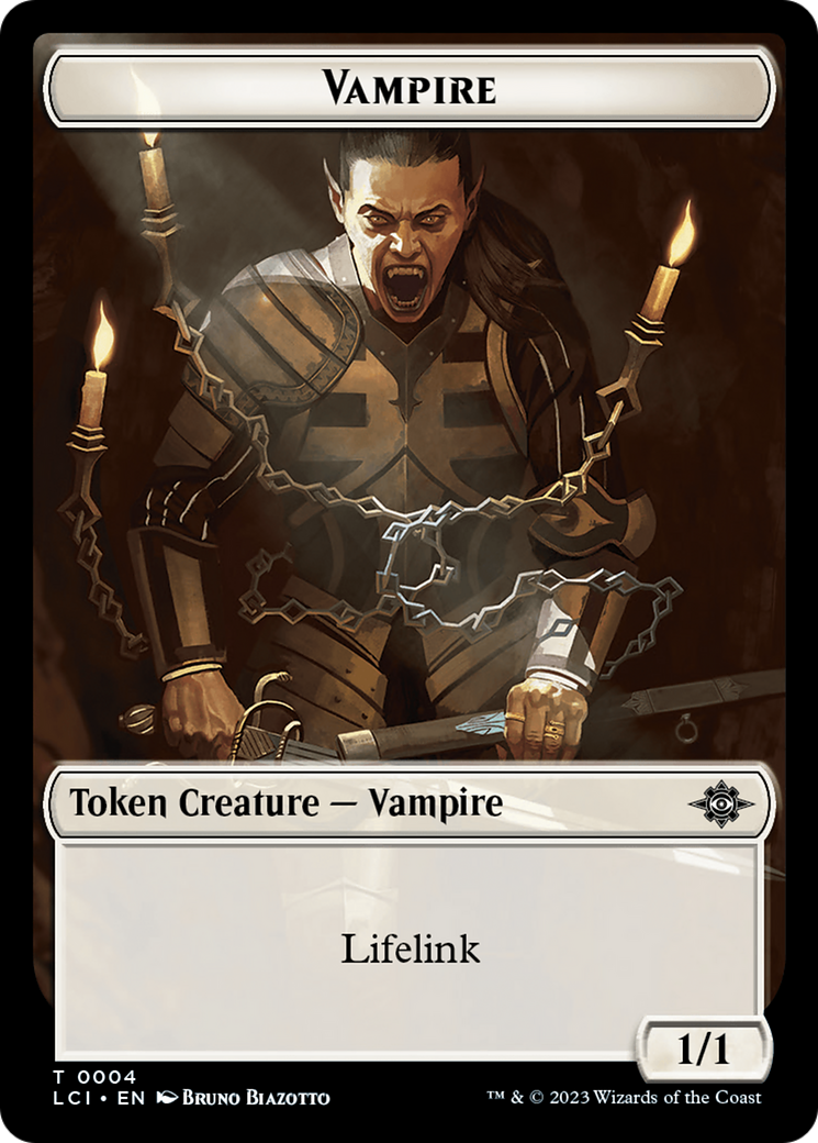 Vampire // Vampire Demon Double-Sided Token [The Lost Caverns of Ixalan Tokens] | PLUS EV GAMES 