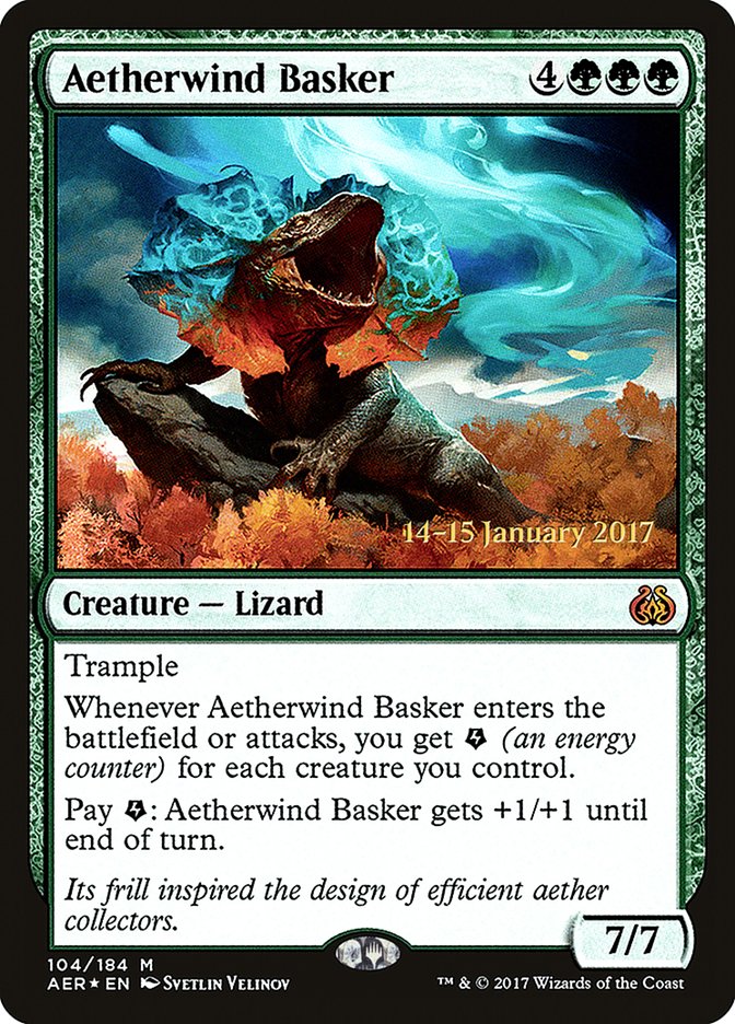 Aetherwind Basker [Aether Revolt Prerelease Promos] | PLUS EV GAMES 