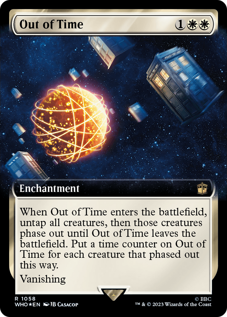 Out of Time (Extended Art) (Surge Foil) [Doctor Who] | PLUS EV GAMES 