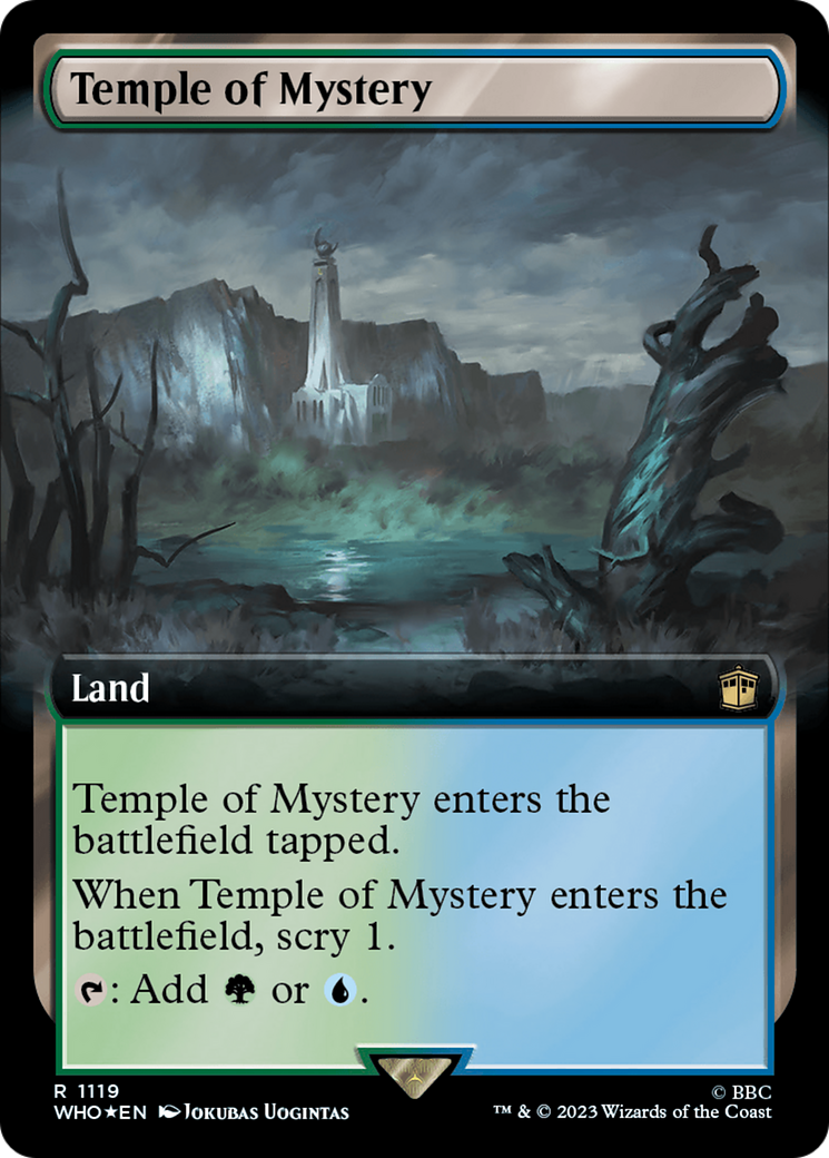 Temple of Mystery (Extended Art) (Surge Foil) [Doctor Who] | PLUS EV GAMES 