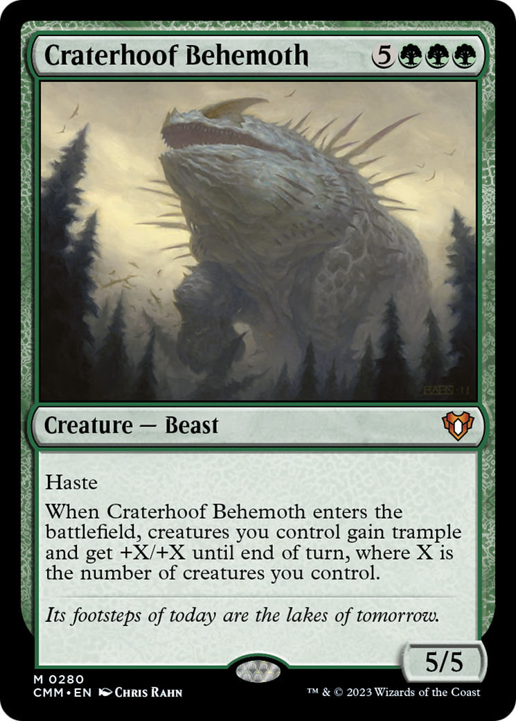 Craterhoof Behemoth [Commander Masters] | PLUS EV GAMES 