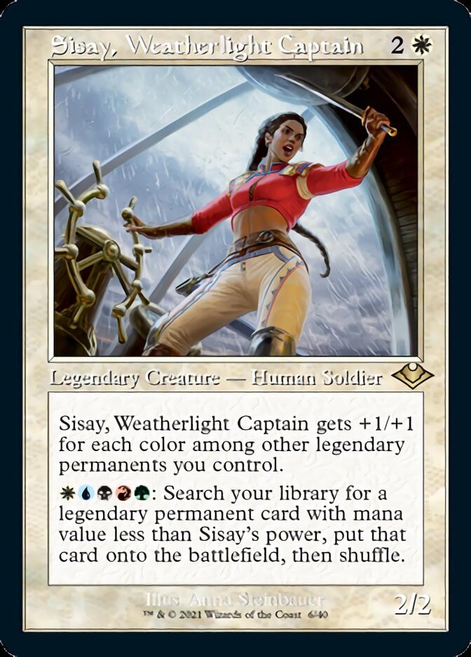 Sisay, Weatherlight Captain (Retro Foil Etched) [Modern Horizons] | PLUS EV GAMES 