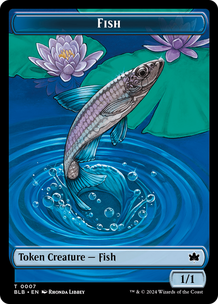 Fish // Tender Wildguide Double-Sided Token [Bloomburrow Tokens] | PLUS EV GAMES 