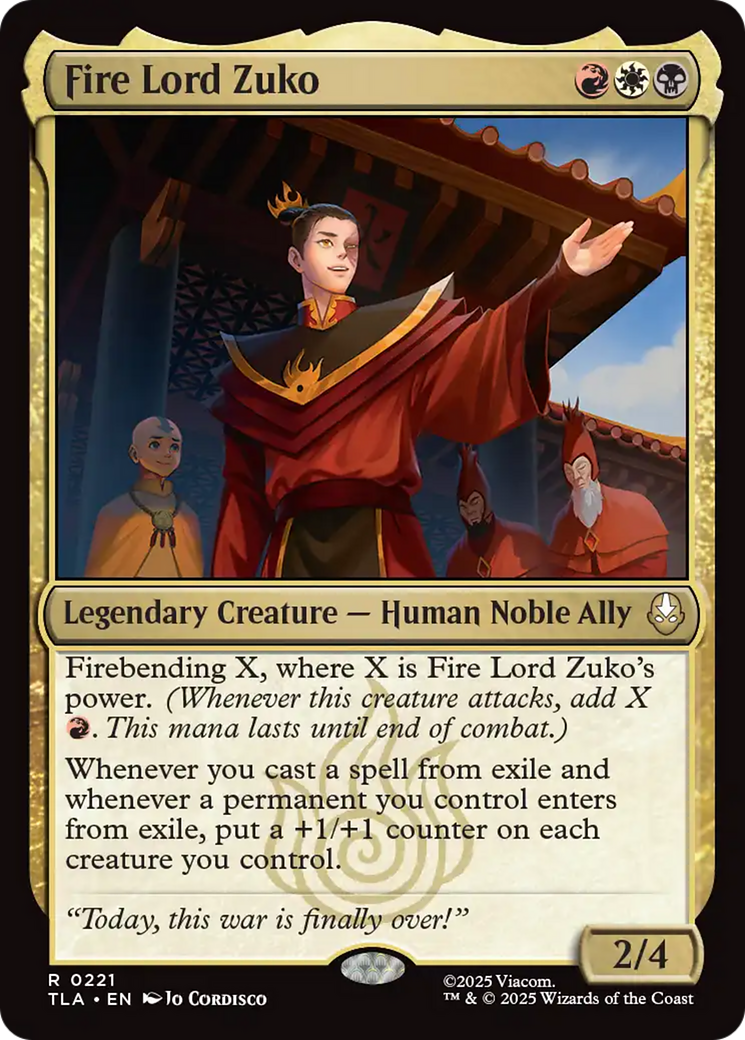 Fire Lord Zuko [Avatar: The Last Airbender] | PLUS EV GAMES 