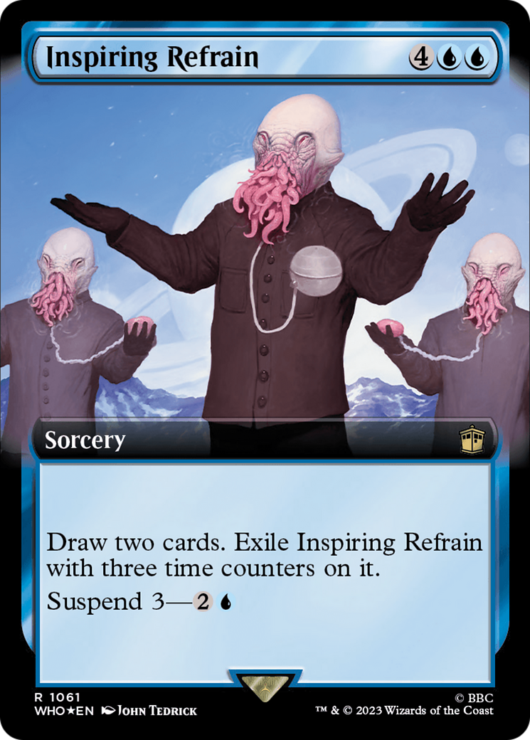 Inspiring Refrain (Extended Art) (Surge Foil) [Doctor Who] | PLUS EV GAMES 