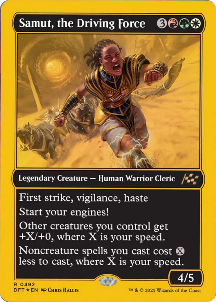 Samut, the Driving Force (First-Place Foil) [Aetherdrift] | PLUS EV GAMES 